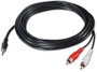 Nanocable Cable de Audio Estéreo Jack 3,5 mm Macho a 2x RCA Macho, 10m, Negro
